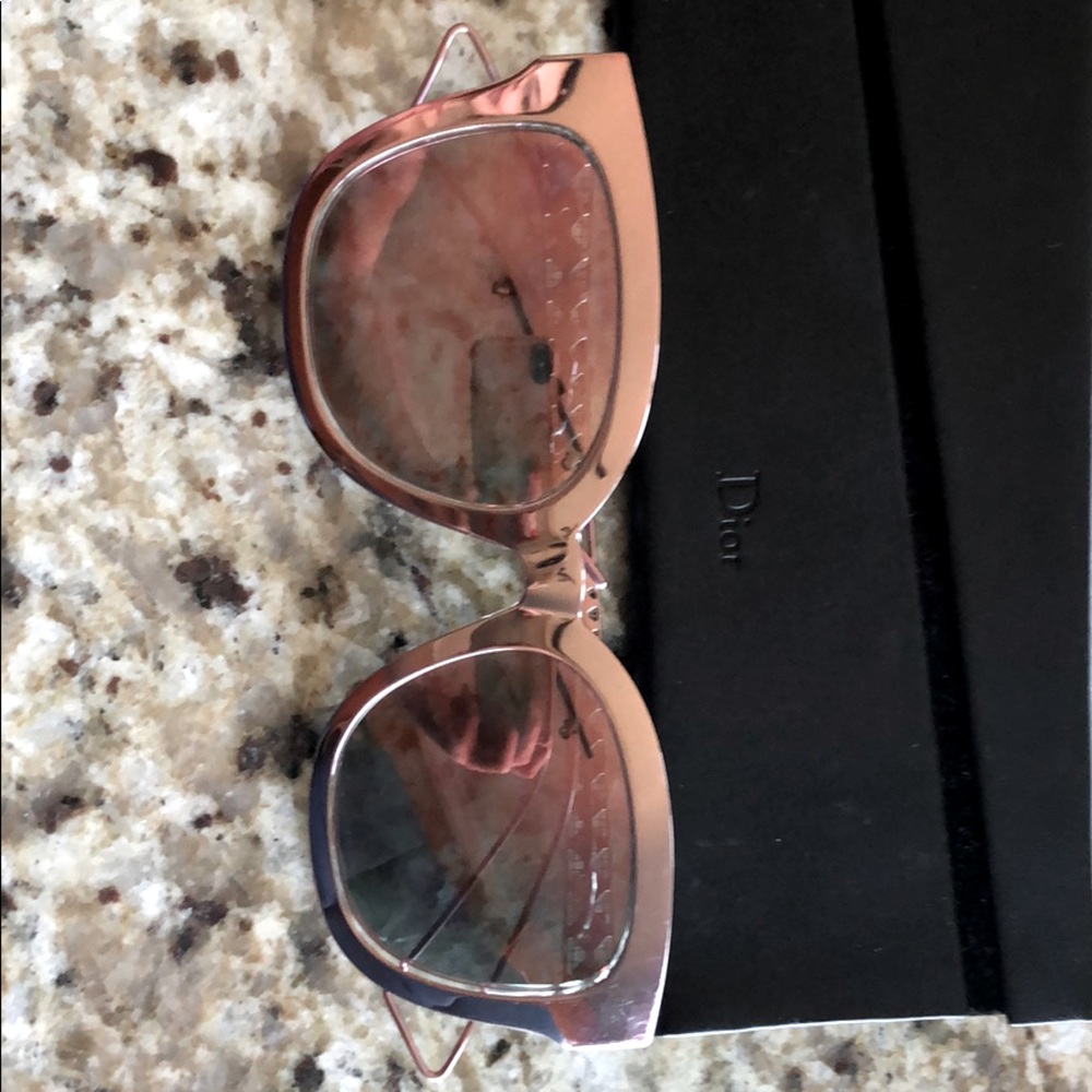 Pink mirror rose gold dior sunglasses